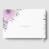 Waterverf Bouquet Wedding Lila ID654 Gastenboek (Achterkant)