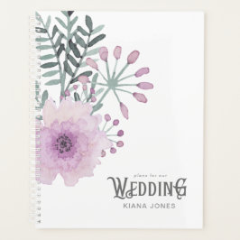 Waterverf Bouquet Wedding Lila ID654 Planner