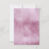 Waterverf Bouquet Wedding Lila ID654 RSVP Kaartje (Achterkant)