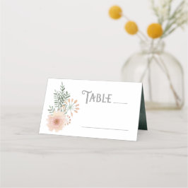 Waterverf Bouquet Wedding Table Blush ID654 Plaatskaartje