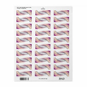 Waterverf Bourgogdderpenseel Etiket (Full Sheet)