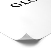 Waterverf Bourgogne Bloemen Welkom Bruiloft Poster (Hoek)