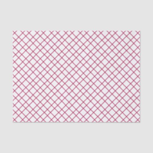 Waterverf Bourgogne Christmas Plaid Tissuepapier (Voorkant)
