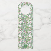 Waterverf Bourgondië Amaryllis Kerstmis Flessenhanger (Achterkant)