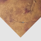 Waterverf Bourgondië en faux gouden ornamenten Tissuepapier (Detail)