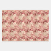  waterverf Bourgondië en gouden damast Inpakpapier Vel (Voorkant)