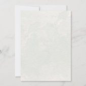 Waterverf Bourgondië en verbrand Sinaasappel Bloem Kaart (Achterkant)