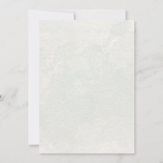 Waterverf Bourgondië en verbrand Sinaasappel Bloem Kaart (Achterkant)