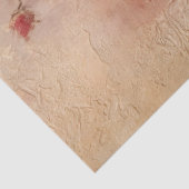 Waterverf Bourgondië en witte Franse rozen Tissuepapier (Detail)