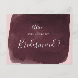 waterverf Bourgondische wasbeurs uitnodiging