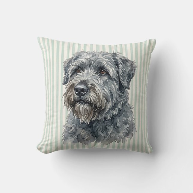 Waterverf Bouvier Kussens (Voorkant)