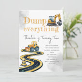 Waterverf Bouw 2e 3e 4e verjaardag Kaart (Staand voorkant)