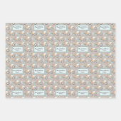 Waterverf Bouw Trekkraan Inpakpapier Vel (Voorkant 2)