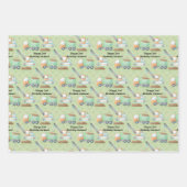 Waterverf Bouw Trekkraan Inpakpapier Vel (Voorkant)