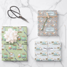 Waterverf Bouw Trekkraan Inpakpapier Vel