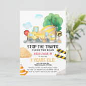 Waterverf Bouwkinderen elke dag Kaart (Staand voorkant)