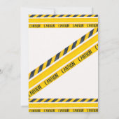 Waterverf Bouwnijverheid Aanuitnodiging Kaart (Achterkant)