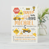 Waterverf Bouwnijverheid Aanuitnodiging Kaart (Staand voorkant)