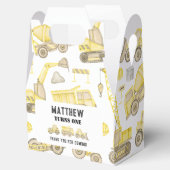 Waterverf Bouwvoertuig Verjaardag Dank u Bedankdoosjes (Geopend)