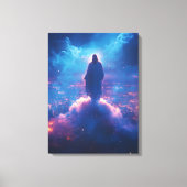Waterverf boven de wereld – Goddelijke tegenwoordi Canvas Afdruk (Voorkant)