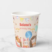 Waterverf boviene kinderen Birthday Papieren Bekers (Voorkant)