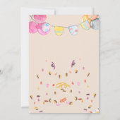 Waterverf boviene kinderen Birthday Party Kaart (Achterkant)