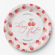 Waterverf Bow Cherry eerste 1e verjaardag