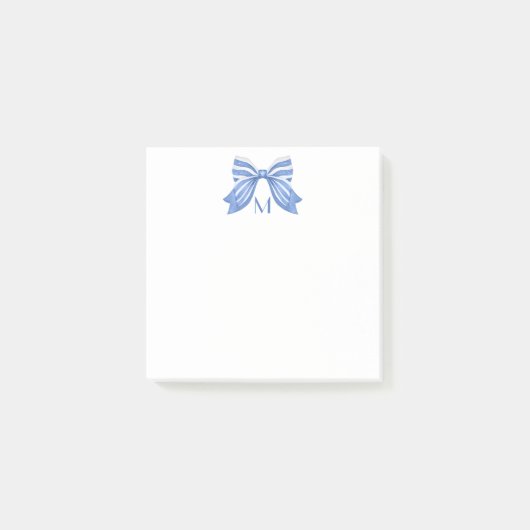 Waterverf Bow Monogram Post-it® Notes (Voorkant)