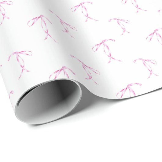 Waterverf Bow Pattern Wrapping Paper Roll Cadeaupapier (Rol Hoek)