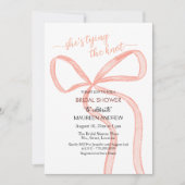 Waterverf Bow Ze bindt het knoop Vrijgezellenfeest Kaart (Voorkant)