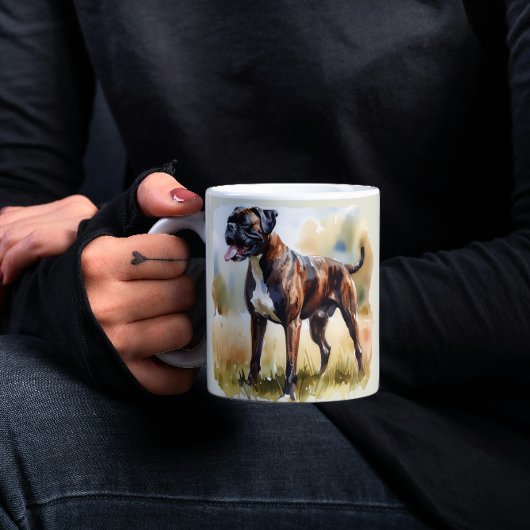 Waterverf Boxer Dog Koffiemok