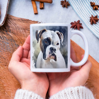 Waterverf Boxer Dog Koffiemok