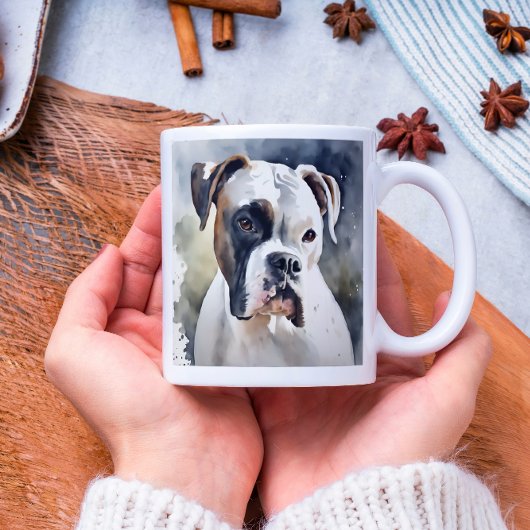 Waterverf Boxer Dog Koffiemok