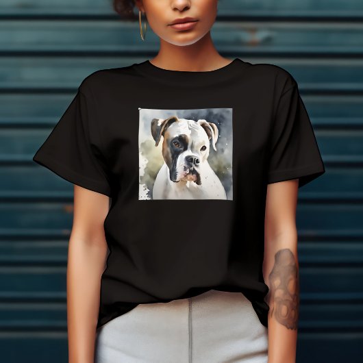 Waterverf Boxer Dog T-shirt