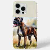 Waterverf Boxer Hond Case-Mate iPhone Case (Achterkant)