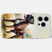 Waterverf Boxer Hond Case-Mate iPhone Case (Achterkant (horizontaal))
