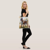 Waterverf Boxer Hond Tote Bag (Op model)