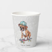 Waterverf Boxer papieren bekers (Voorkant)