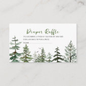 Waterverf Boy Adventure Begin baby shower luier Informatiekaartje (Voorkant)