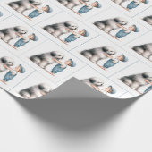 Waterverf Boy and His Dog Cadeaupapier (Hoek)