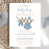 Waterverf  Boy Boho Baby shower Kaart