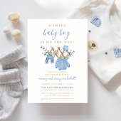 Waterverf Boy Boho Baby shower Kaart