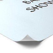 Waterverf Boy Deer paddenstoelen Shower Welkom Sig Poster (Hoek)