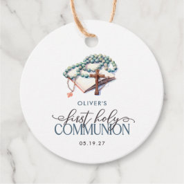 Waterverf Boy First Holy Communion Dank u Bedankjes Labels