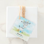 Waterverf Boy Goat Boerderij Dank u Bedankjes Labels (In situ)