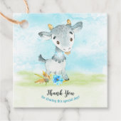 Waterverf Boy Goat Boerderij Dank u Bedankjes Labels (Voorkant)