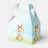 Waterverf Boy Horse Baby shower Boerderij Bedankdoosjes (Achterkant)