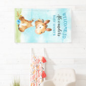 Waterverf Boy Horse Baby shower Boerderij Spandoek (Insitu)