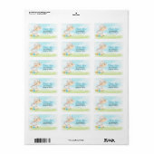 Waterverf Boy Sheep Boerderij Dank u Etiket (Full Sheet)