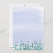 Waterverf Boys Onder het Zee Verjaardagsuitnodigin Kaart (Achterkant)